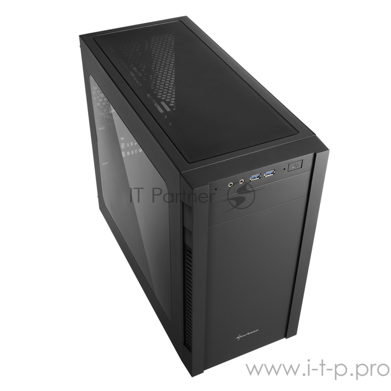Sharkoon S1000 window Игровой корпус чёрный (Micro-ATX, сталь, акрилл, fan 1x120 мм + 1x120 мм, 2xUSB 3.0, audio)