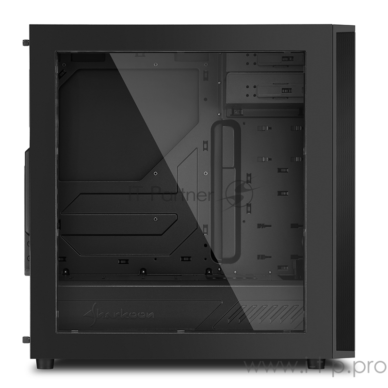 Sharkoon M25-W 7.1 blue led игровой корпус чёрный (ATX, 7.1 audio, акрил, fan 1x120 мм + 1x120 мм, 2xUSB 3.0)