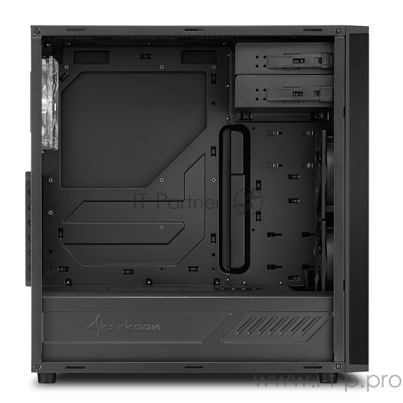 Sharkoon M25-W 7.1 blue led игровой корпус чёрный (ATX, 7.1 audio, акрил, fan 1x120 мм + 1x120 мм, 2xUSB 3.0)