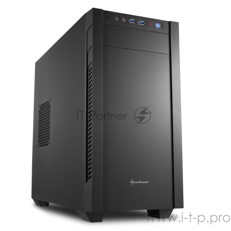 Sharkoon S1000 Игровой корпус чёрный (Micro-ATX, сталь, fan 1x120 мм + 1x120 мм, 2xUSB 3.0, audio)