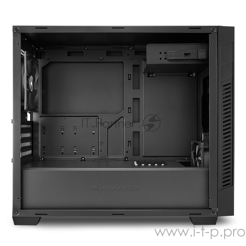 Sharkoon S1000 Игровой корпус чёрный (Micro-ATX, сталь, fan 1x120 мм + 1x120 мм, 2xUSB 3.0, audio)