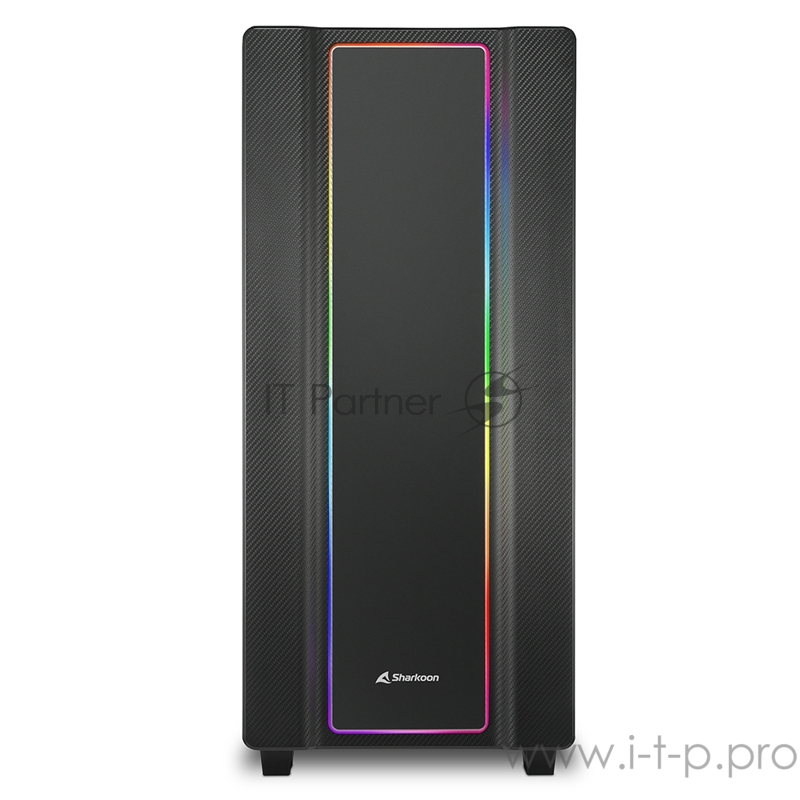 Sharkoon REV220 RGB игровой корпус чёрный (ATX, закаленное стекло, fan 3x120 мм + 2x120 мм RGB, 2xUSB 2.0, 2xUSB 3.0, audio)