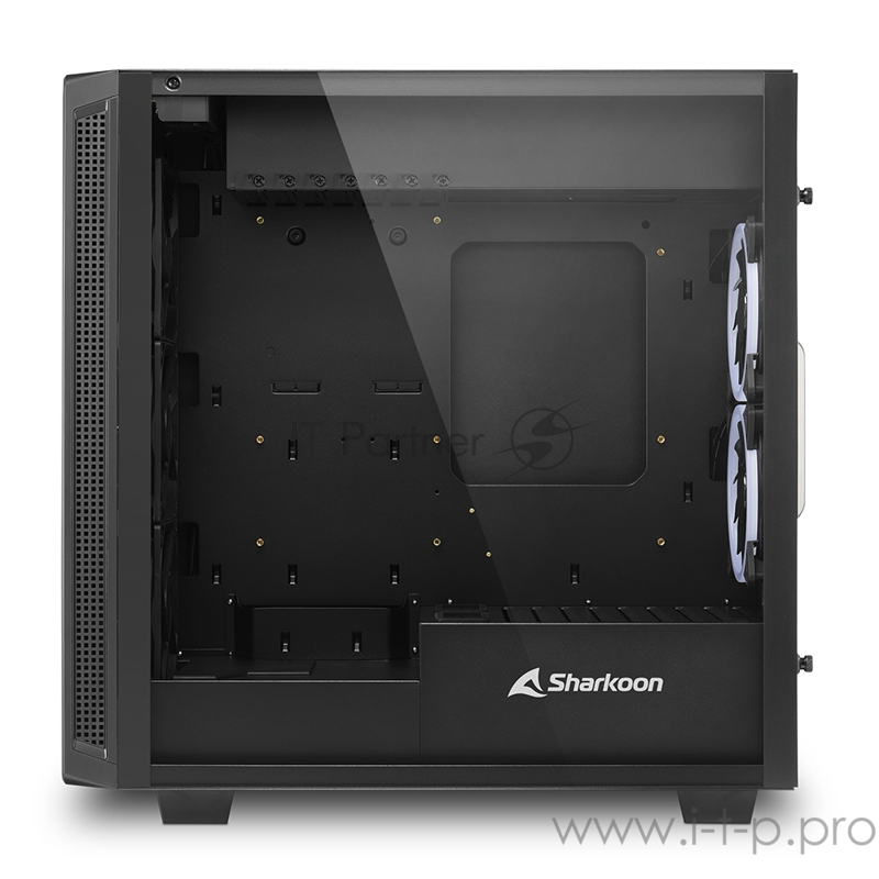 Sharkoon REV220 RGB игровой корпус чёрный (ATX, закаленное стекло, fan 3x120 мм + 2x120 мм RGB, 2xUSB 2.0, 2xUSB 3.0, audio)