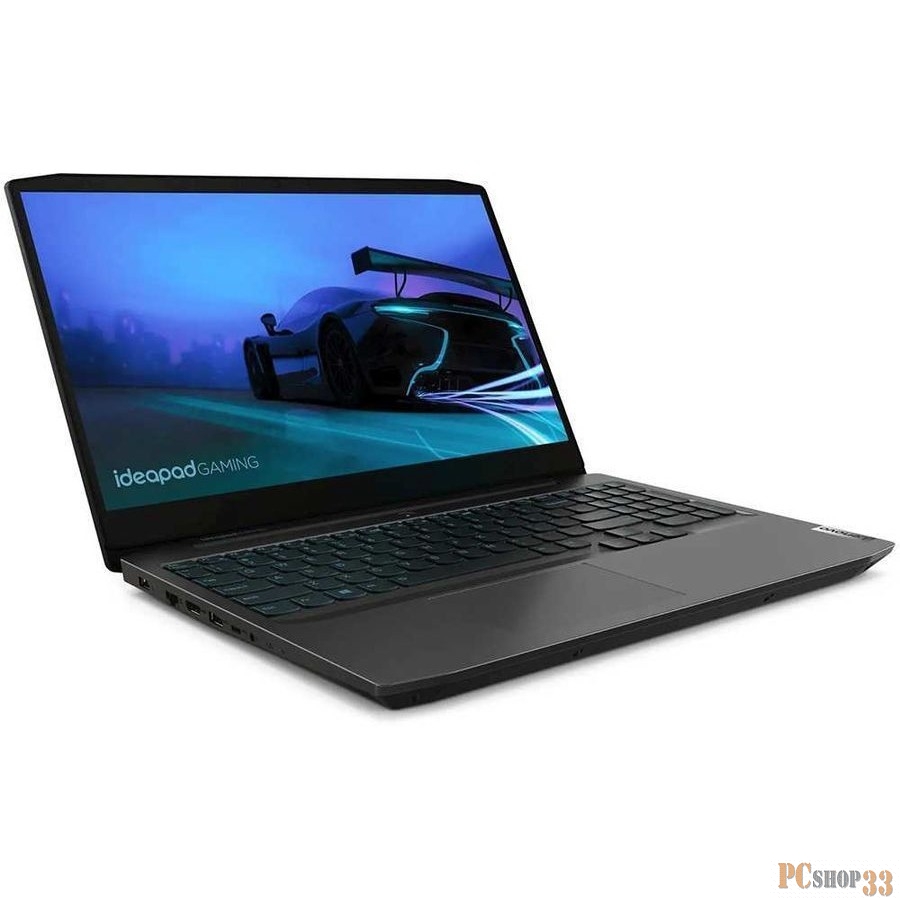 Ноутбук Lenovo IP Gaming 3 15ARH05 Ryzen 5 4600H/8Gb/SSD256Gb/NVIDIA GeForce GTX 1650 4Gb/15.6/IPS/FHD (1920x1080)/Free DOS/black/WiFi/BT/Cam