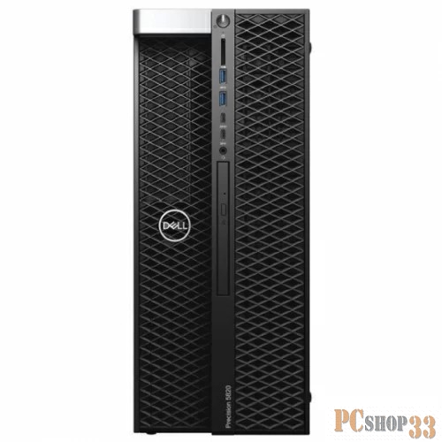 Рабочая станция Dell PRECISION T5820 PRECISION T5820 RTX i9-10920X(3.5GHz, 12C), 32GB(2x16GB) DDR4 UDIMM 2666MHz, SSD 1TB PCIe NVMe, Nvidia GeForce RTX 3090 (24GB GDDR6), DVD-RW,WiFi,BT, Win10 Pro, keyboard, mouse, 3Y Basic NBD