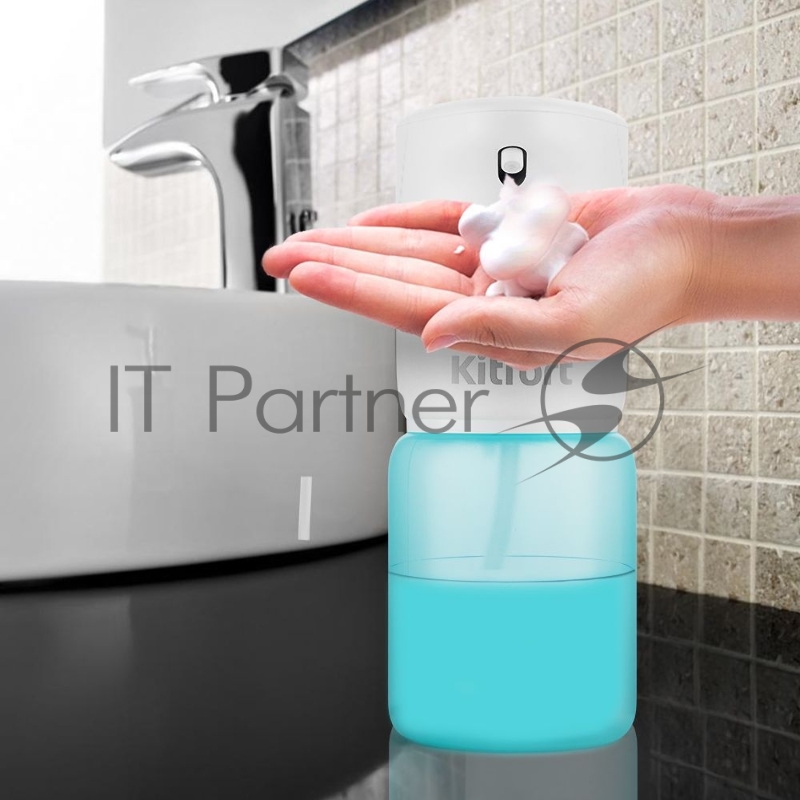 Диспенсер автоматический Kitfort KT-2045 400мл. белый/голубой