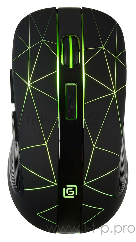 Мышь Оклик 976GW черный оптическая (1600dpi) беспроводная USB (6but)