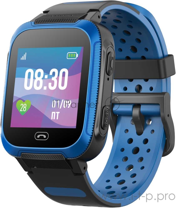 Смарт-часы Jet Kid Friend 40мм 1.44 TFT черный/синий (FRIEND BLACK+BLUE)