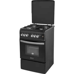 Газовая плита RICCI RGC5008 BL Черная матовая