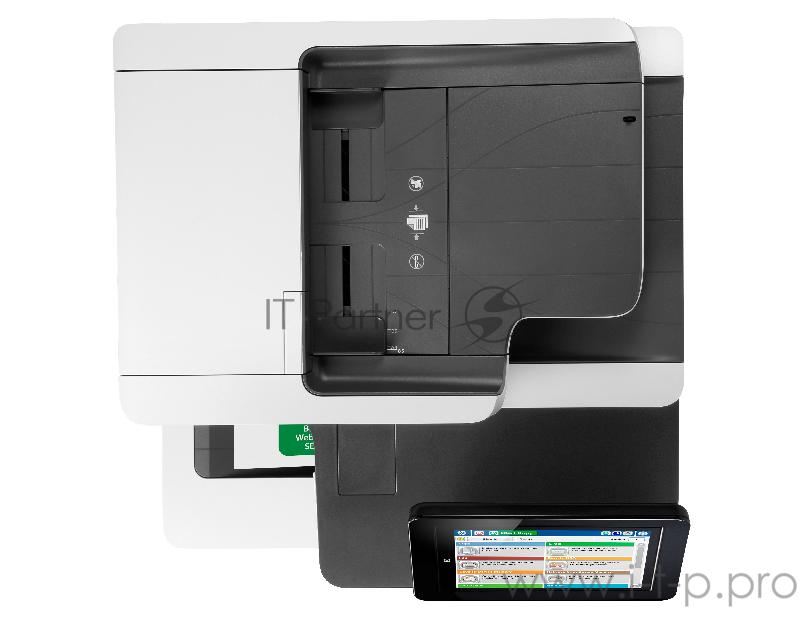 Цветное МФУ HP Color LaserJet Enterprise MFP M577dn A4, лазерный, принтер + сканер + копир, ЖК 8.0, бело-черный (USB2.0, LAN)