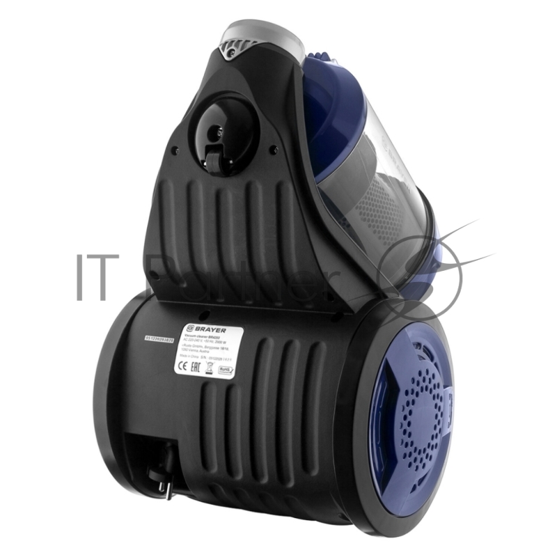 Пылесос циклонного типа BRAYER, 2000Вт, 3,5л, всасыв 380 Вт, Hepa, телес, 5м, паркетная щетка
