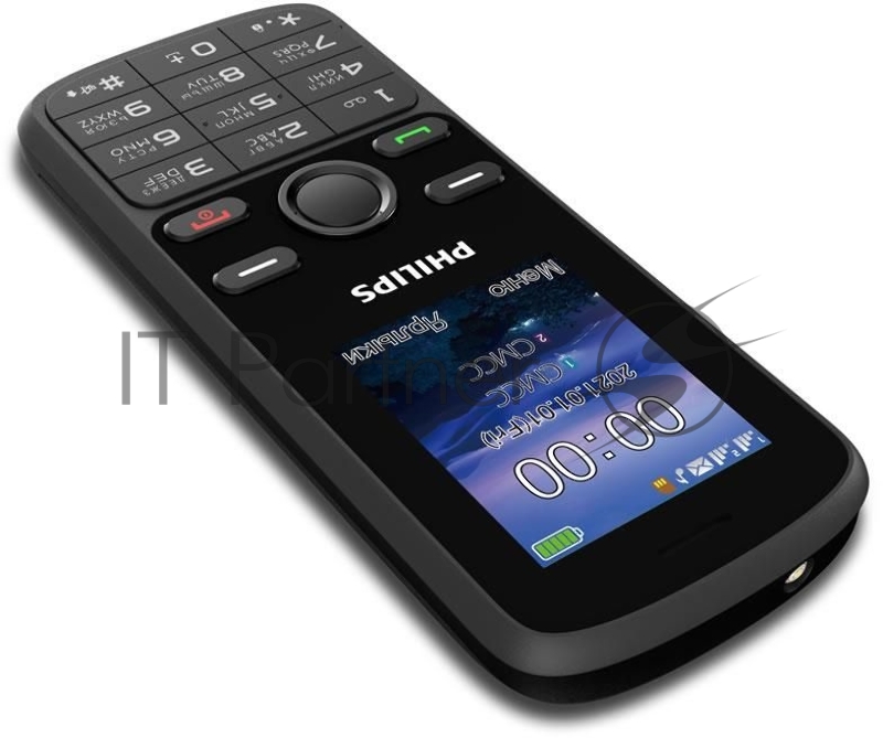 Мобильный телефон Philips E111 Xenium 32Mb черный моноблок 1.77 128x160 GSM900/1800