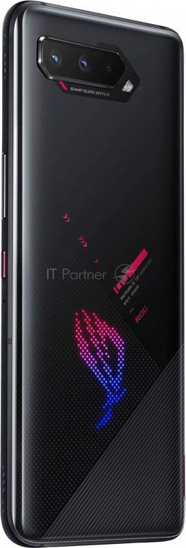 Смартфон Asus ZS673KS ROG Phone 5 128Gb 8Gb черный моноблок 3G 4G 2Sim 6.78 1080x2448 Android 11 64Mpix 802.11 a/b/g/n/ac/ax NFC GPS GSM900/1800 GSM1900 TouchSc