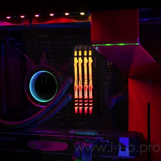 Память оперативная Kingston 128GB 3600MHz DDR4 CL18 DIMM (Kit of 4) HyperX FURY RGB