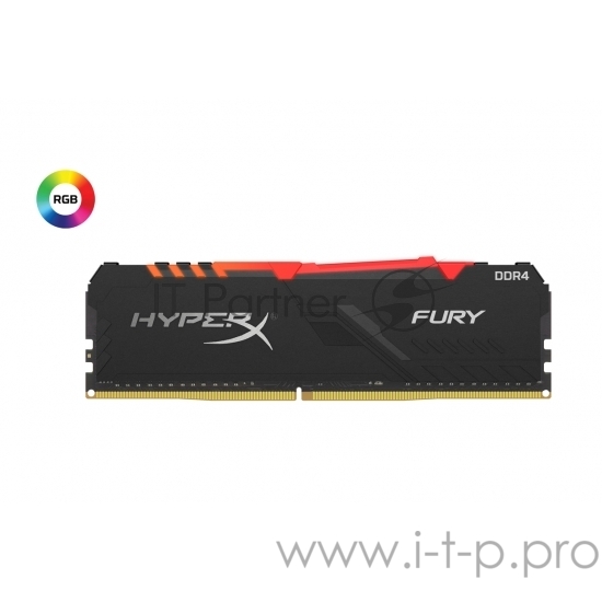 Память оперативная Kingston 128GB 3600MHz DDR4 CL18 DIMM (Kit of 4) HyperX FURY RGB