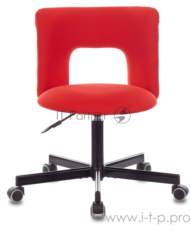 Кресло Бюрократ KF-1M красный 26-22 крестовина металл черный