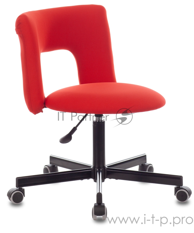 Кресло Бюрократ KF-1M красный 26-22 крестовина металл черный