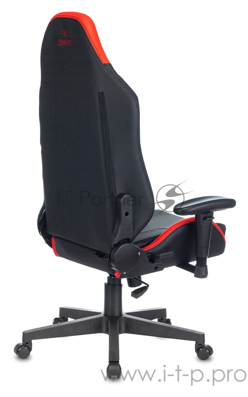 Кресло игровое Zombie HERO BATTLEZONE PRO черный/красный искусственная кожа с подголов. крестовина пластик