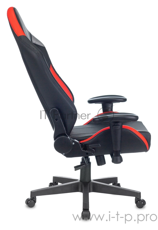 Кресло игровое Zombie HERO BATTLEZONE PRO черный/красный искусственная кожа с подголов. крестовина пластик