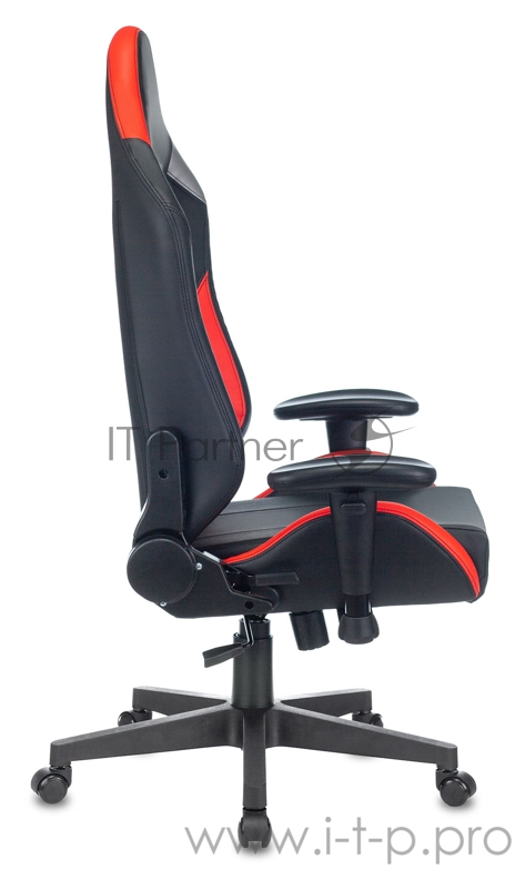 Кресло игровое Zombie HERO BATTLEZONE PRO черный/красный искусственная кожа с подголов. крестовина пластик