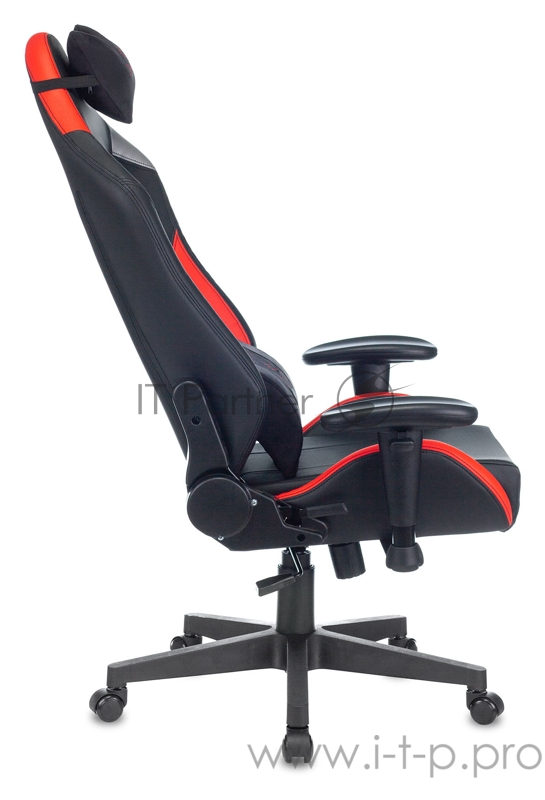 Кресло игровое Zombie HERO BATTLEZONE PRO черный/красный искусственная кожа с подголов. крестовина пластик