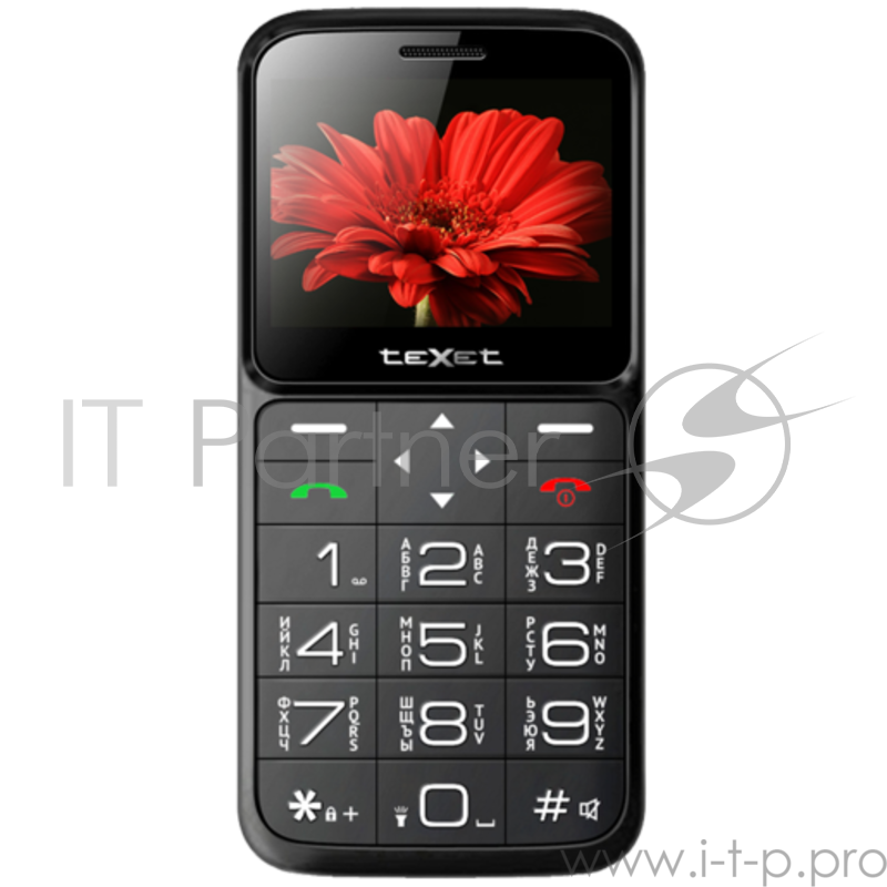 Мобильный телефон TEXET TM-B226 Мобильный телефон цвет черный-красный