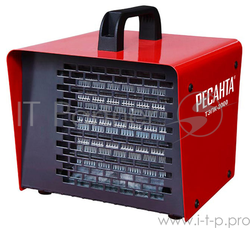 Тепловые пушки Ресанта ТЭПК-2000 67/1/21 Тепловая электрическая пушка { 220В, 50Гц, керам.нагревательный элемент, Мощность 2 кВт, Номинальный ток 8,7А, 2 режима работы, Защита от перегрева }