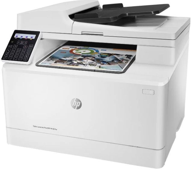 Цветное МФУ HP Color LaserJet Pro MFP M181fw A4, лазерный, принтер + сканер + копир + факс, ЖК, бело-черный (USB2.0, LAN, WiFi)