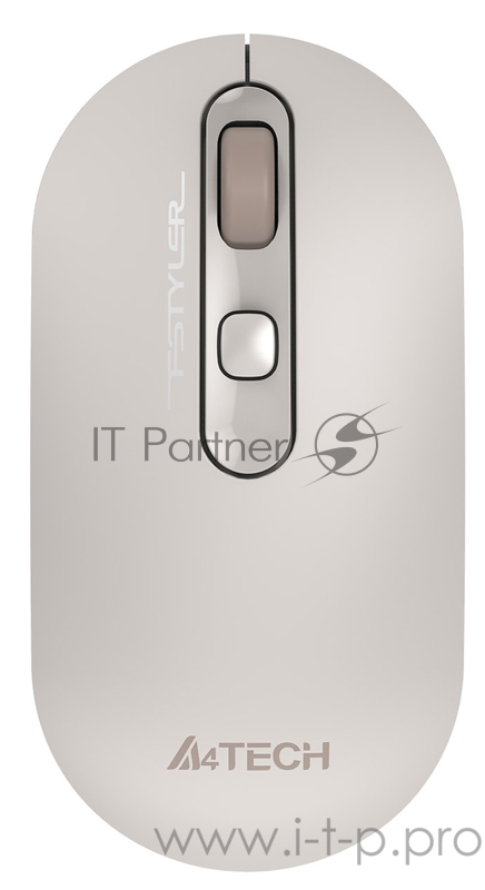 Мышь A4Tech Fstyler FG20S бежевый оптическая (2000dpi) silent беспроводная USB (4but)