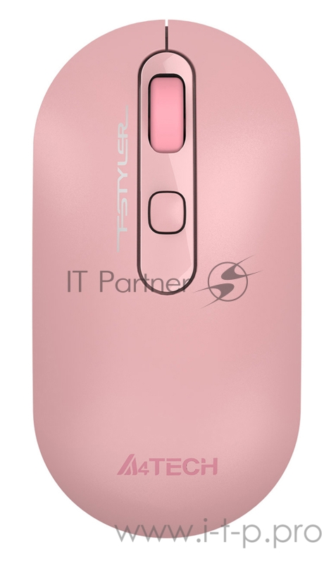Мышь A4Tech Fstyler FG20S розовый оптическая (2000dpi) silent беспроводная USB (4but)