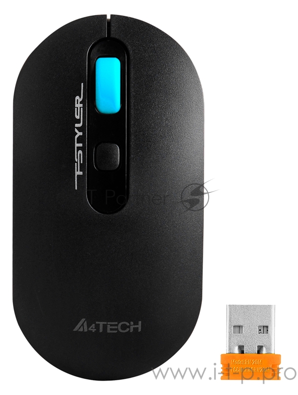 Мышь A4Tech Fstyler FG20 синий/черный оптическая (2000dpi) беспроводная USB (4but)