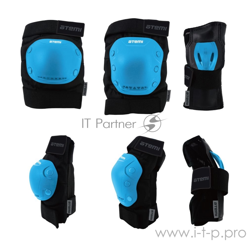 Набор защиты для подростков голубо/черн, Размер, М (9-15 лет), APRS02BM