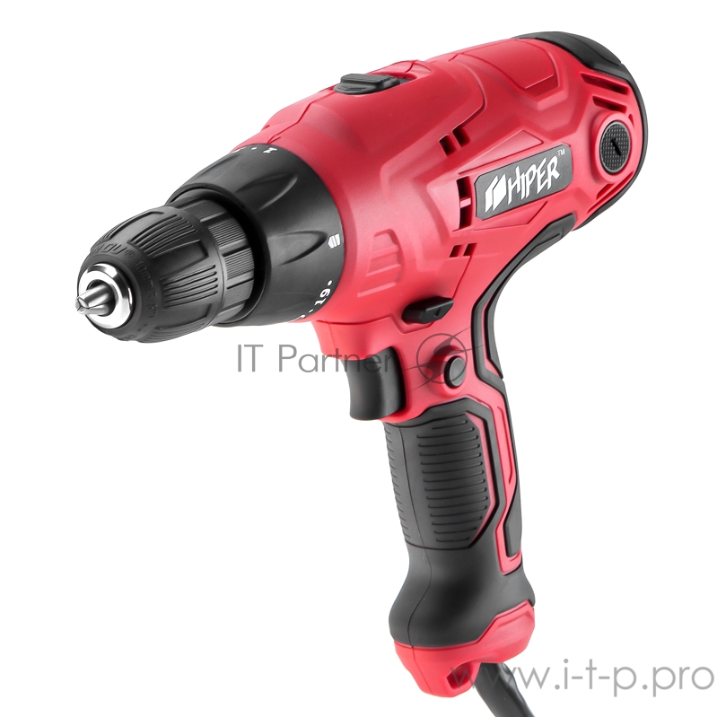 Шуруповерт DIY HIPER сет. HES350/2A 350Вт, 35Нм, 0 -750 / 0 - 2800об/мин, БЗП 10мм, коробка