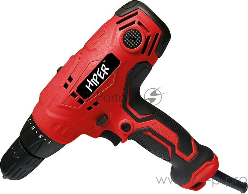 Шуруповерт DIY HIPER сет. HES350/2A 350Вт, 35Нм, 0 -750 / 0 - 2800об/мин, БЗП 10мм, коробка