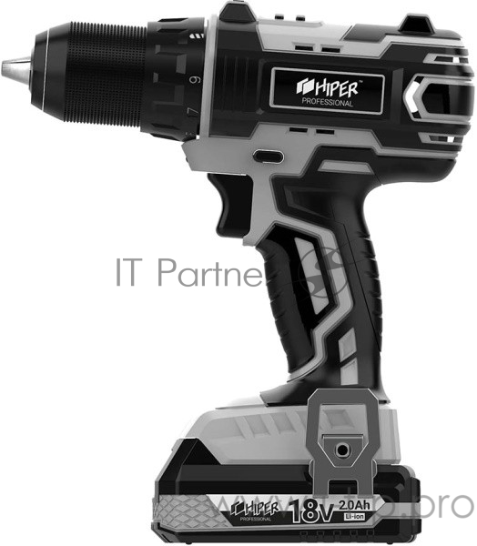 Дрель PROF HIPER аккумуляторная HCD18C KIT 18 В, 60Нм, в кейсе