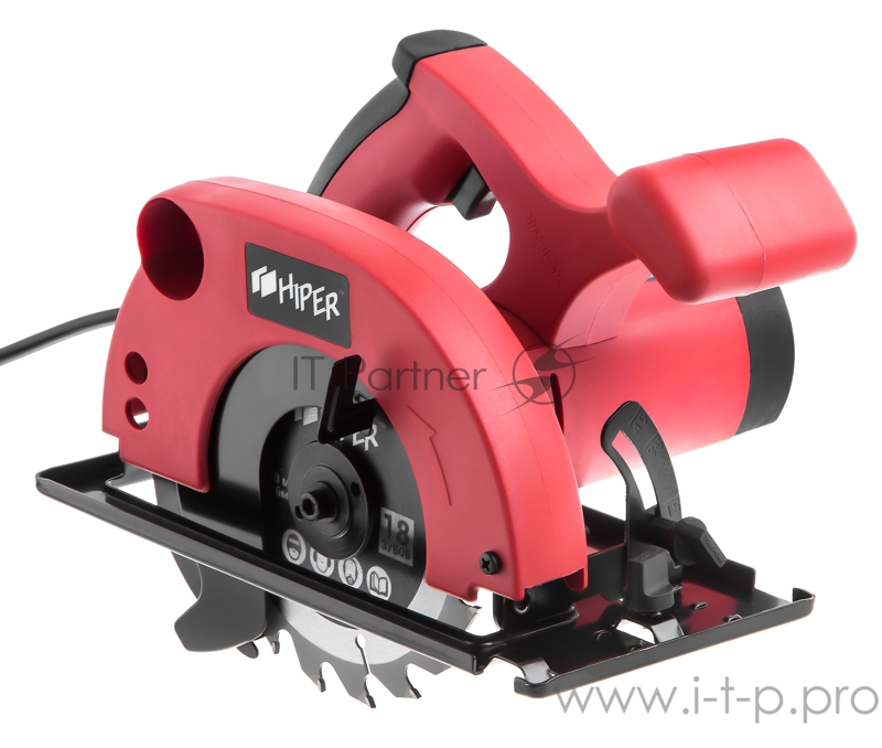 Пила циркулярная DIY HIPER HCS1300A 160х20мм, 1300Вт, 4700 об/мин, глубина пропила 55мм