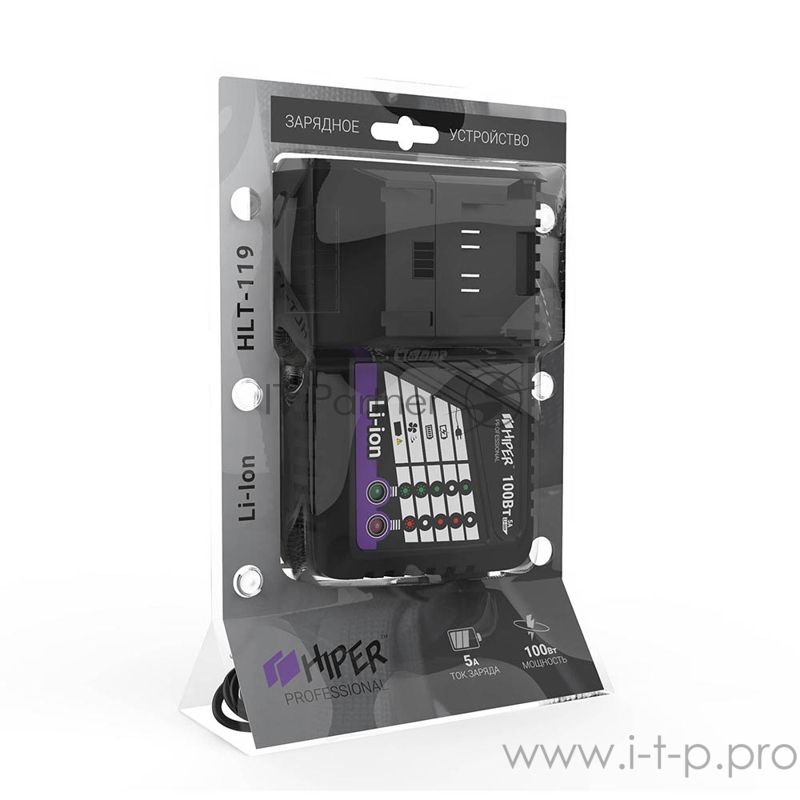 Зарядное устройство PROF HIPER HLT-119 125Вт, 5А, блистер