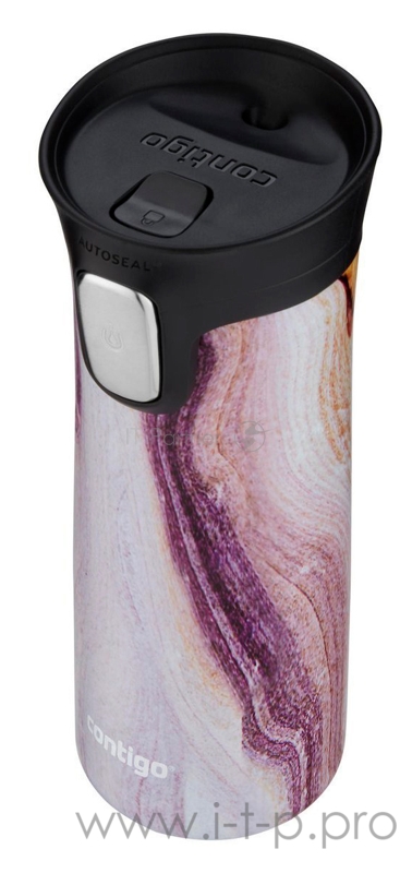 Термокружка Contigo Pinnacle Couture 0.42л. белый/фиолетовый (2104544)
