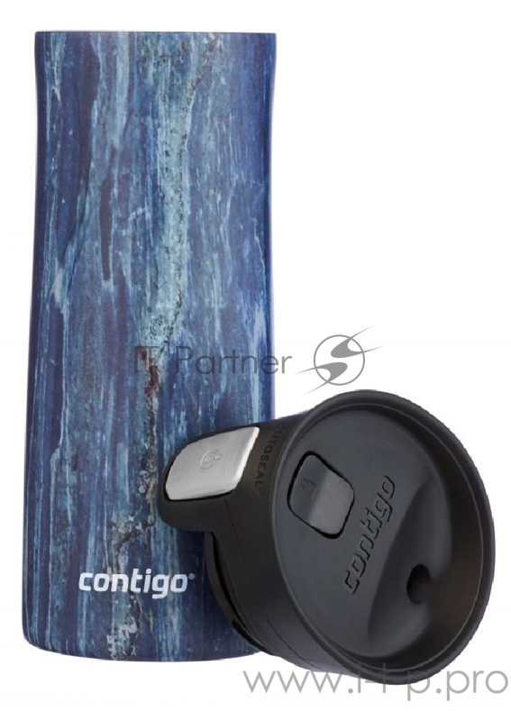 Термокружка Contigo Pinnacle Couture 0.42л. синий (2106511)