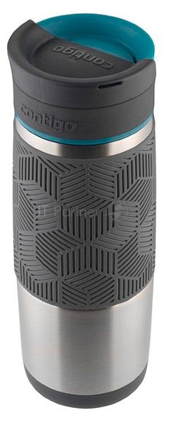 Термокружка Contigo Transit 0.47л. стальной/черный (2095402)