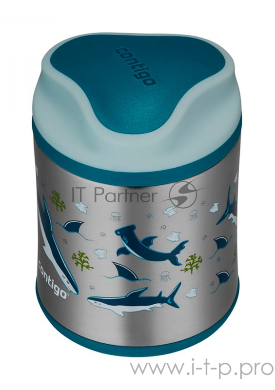 Термос для еды Contigo Foodjar 0.3л. серебристый/рисунок (2136765)