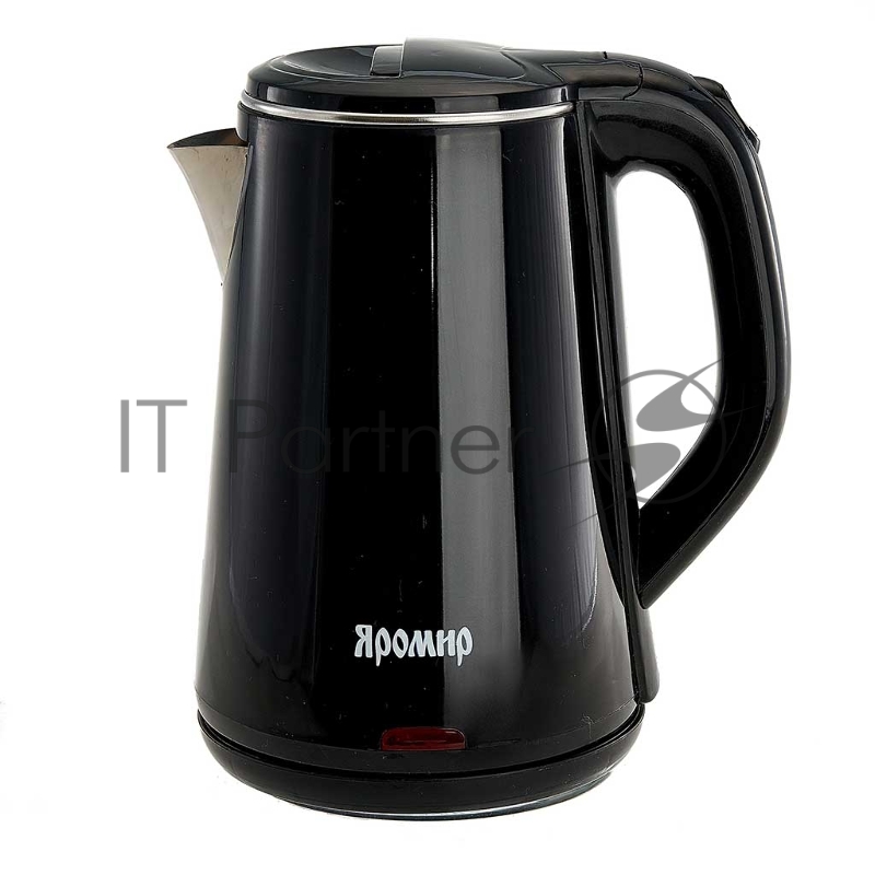 Чайник электрический ЯРОМИР ЯР-1059 пластик ДВОЙНАЯ СТЕНКА, черный: 1500 Вт, 1,8л(12)