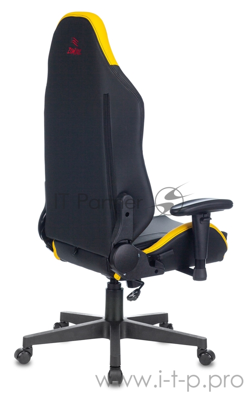 Кресло игровое Zombie HERO CYBERZONE PRO черный/желтый искусственная кожа с подголов. крестовина пластик