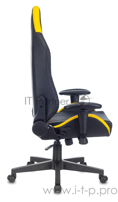 Кресло игровое Zombie HERO CYBERZONE PRO черный/желтый искусственная кожа с подголов. крестовина пластик