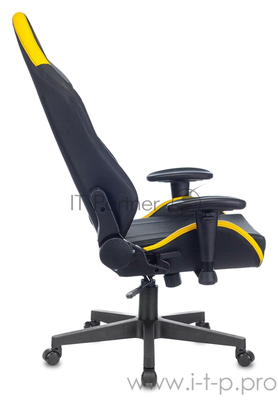 Кресло игровое Zombie HERO CYBERZONE PRO черный/желтый искусственная кожа с подголов. крестовина пластик