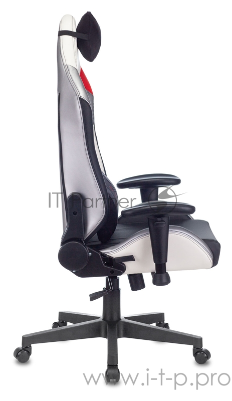 Кресло игровое Zombie HERO QUEEN PRO черный/белый искусственная кожа с подголов. крестовина пластик