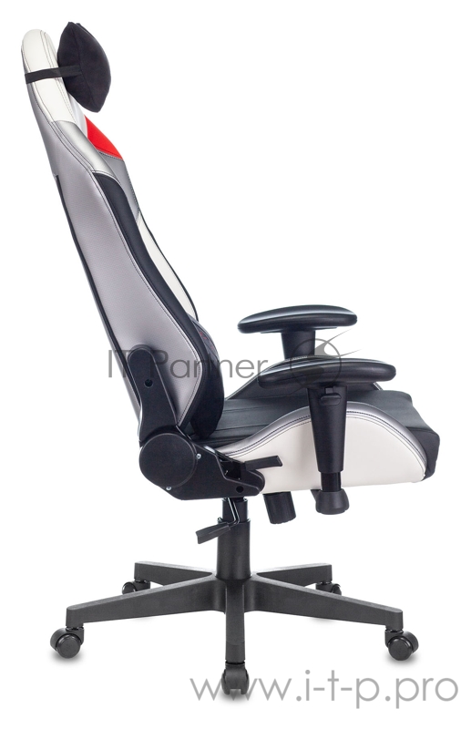 Кресло игровое Zombie HERO QUEEN PRO черный/белый искусственная кожа с подголов. крестовина пластик