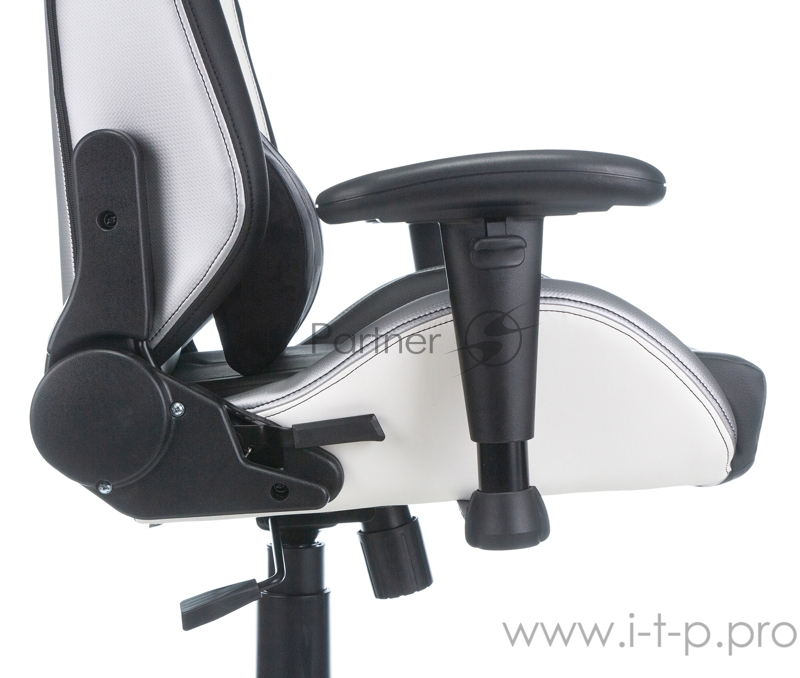 Кресло игровое Zombie HERO QUEEN PRO черный/белый искусственная кожа с подголов. крестовина пластик