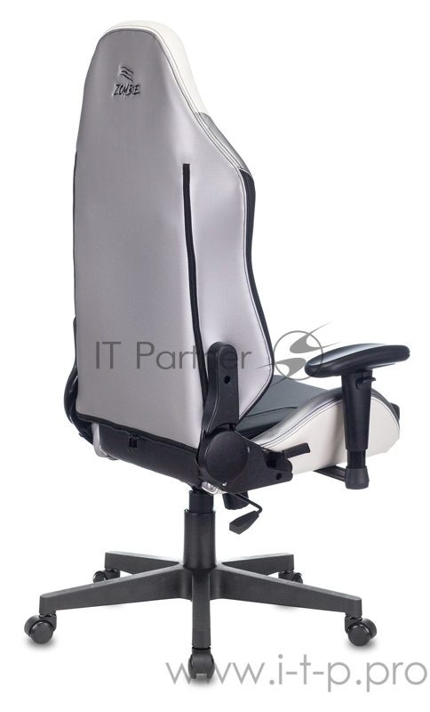 Кресло игровое Zombie HERO QUEEN PRO черный/белый искусственная кожа с подголов. крестовина пластик