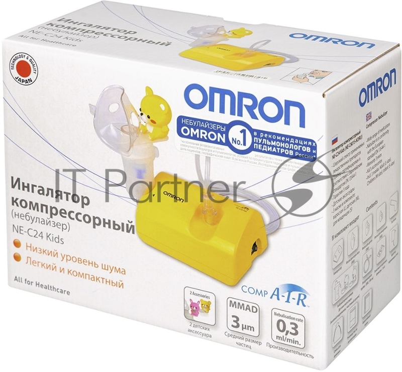 Ингалятор компрессорный OMRON NE-C24 Kids (NE-C801S-KDRU) детский